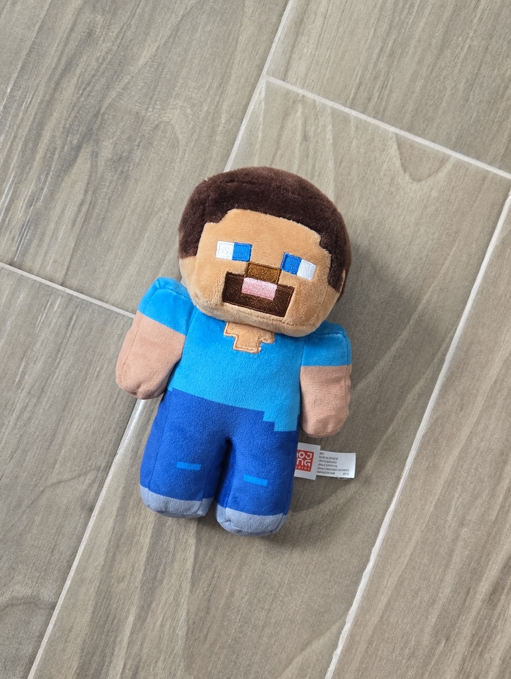 Minecraft Steve Plush Toy - Blue, Brown